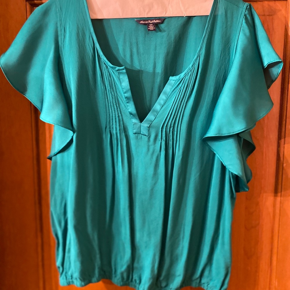 Satin detailed blouse